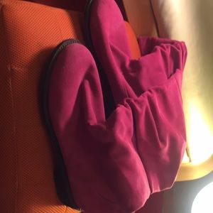 Suede Pink Boots